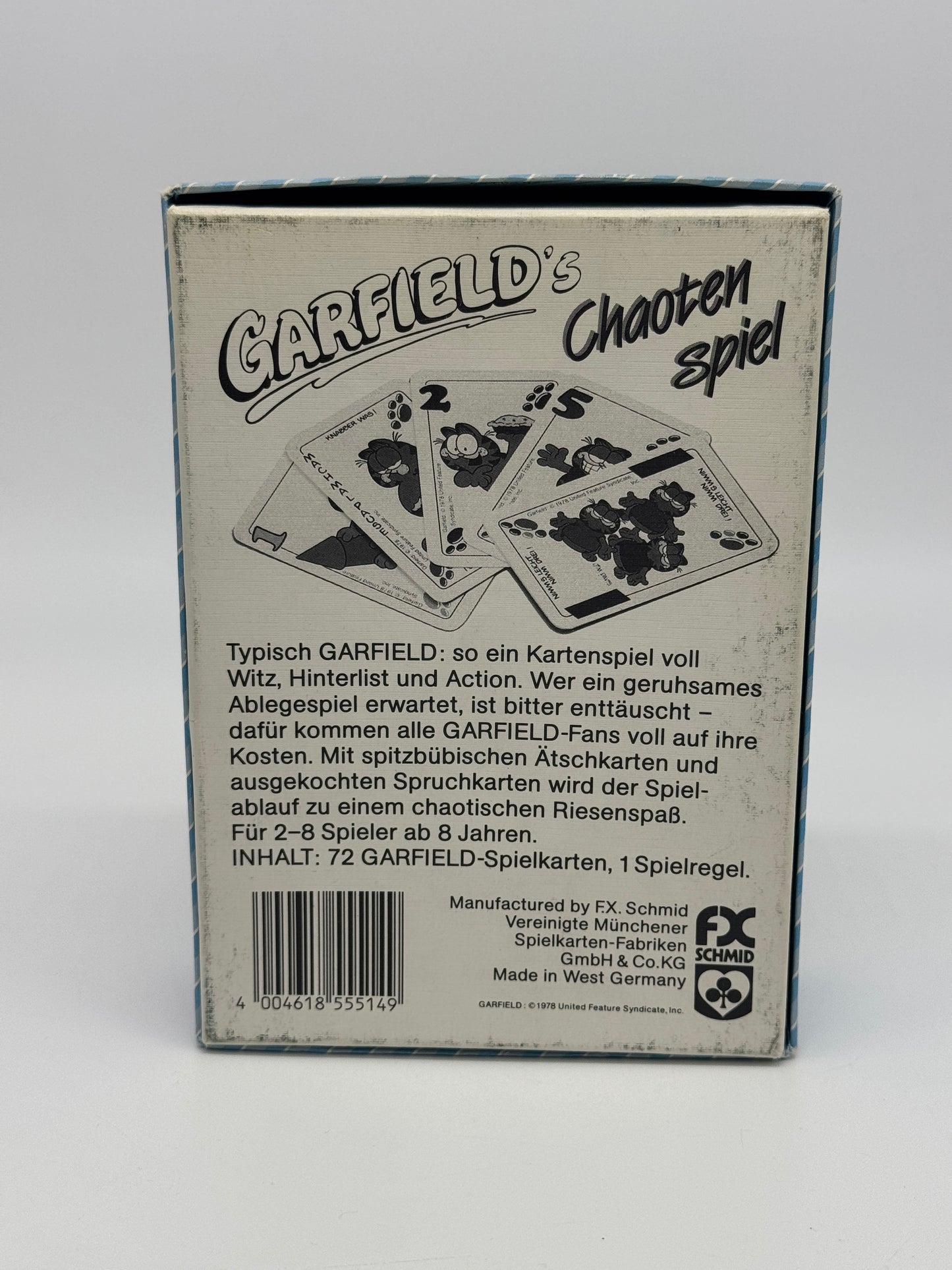 Garfield's chaos game card game Jim Davis cool sayings FX Schmid Spiele 1978