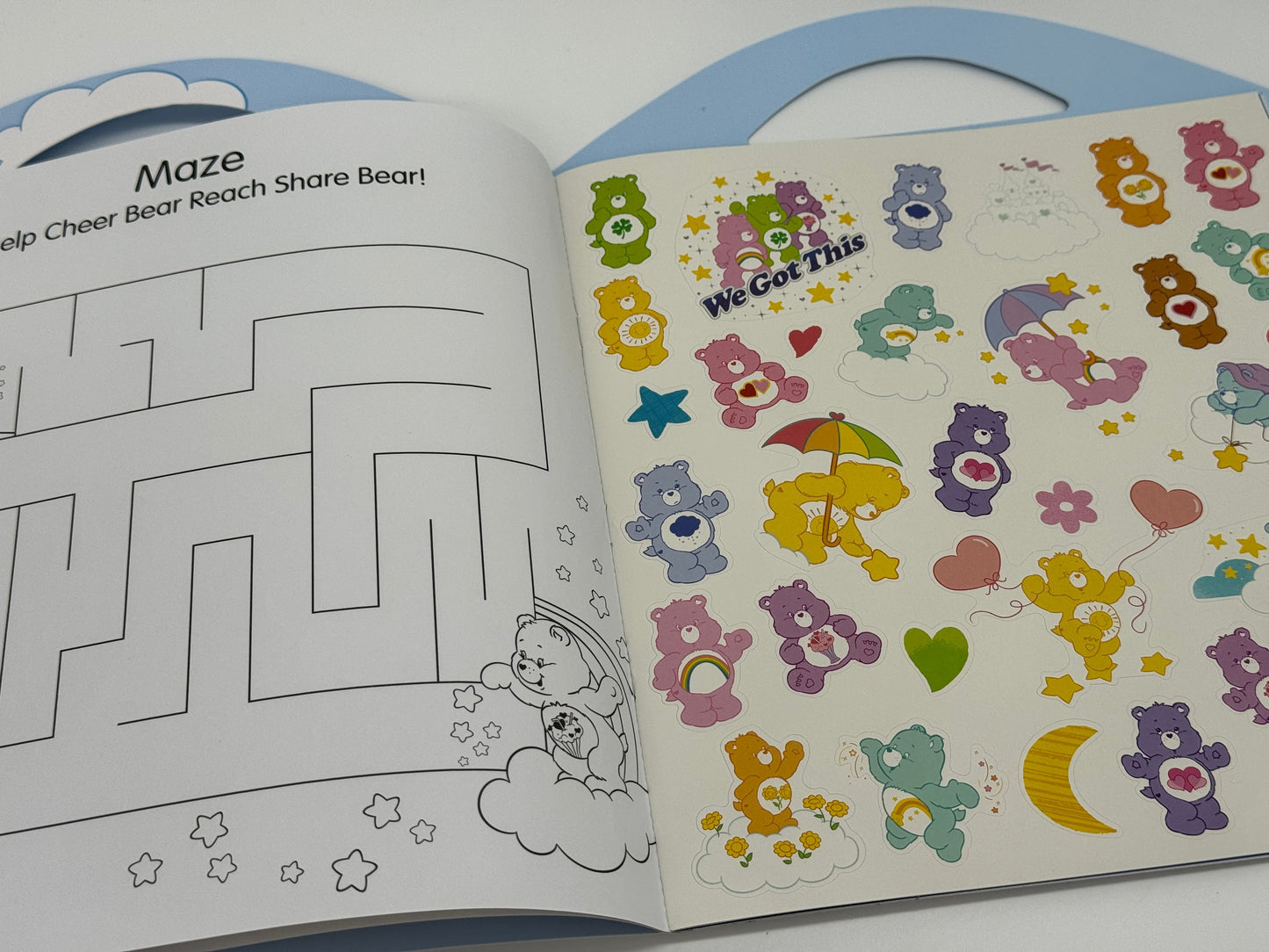 Care Bears Glücksbärchis "Grab and Go" Stickeralbum mit über 200 Sticker uvm.