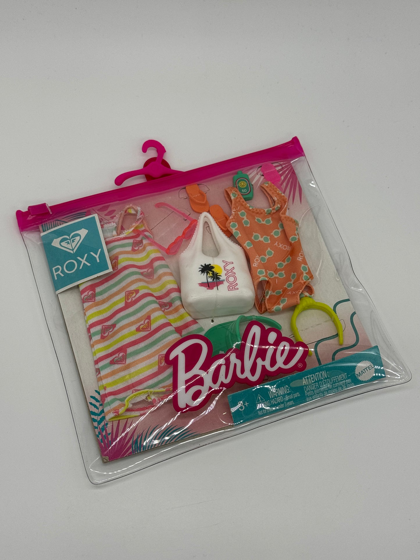 Barbie Fashions Roxy Zubehör "Gestreiftes Kleid und Badeanzug" Big Pack mit Zubehör