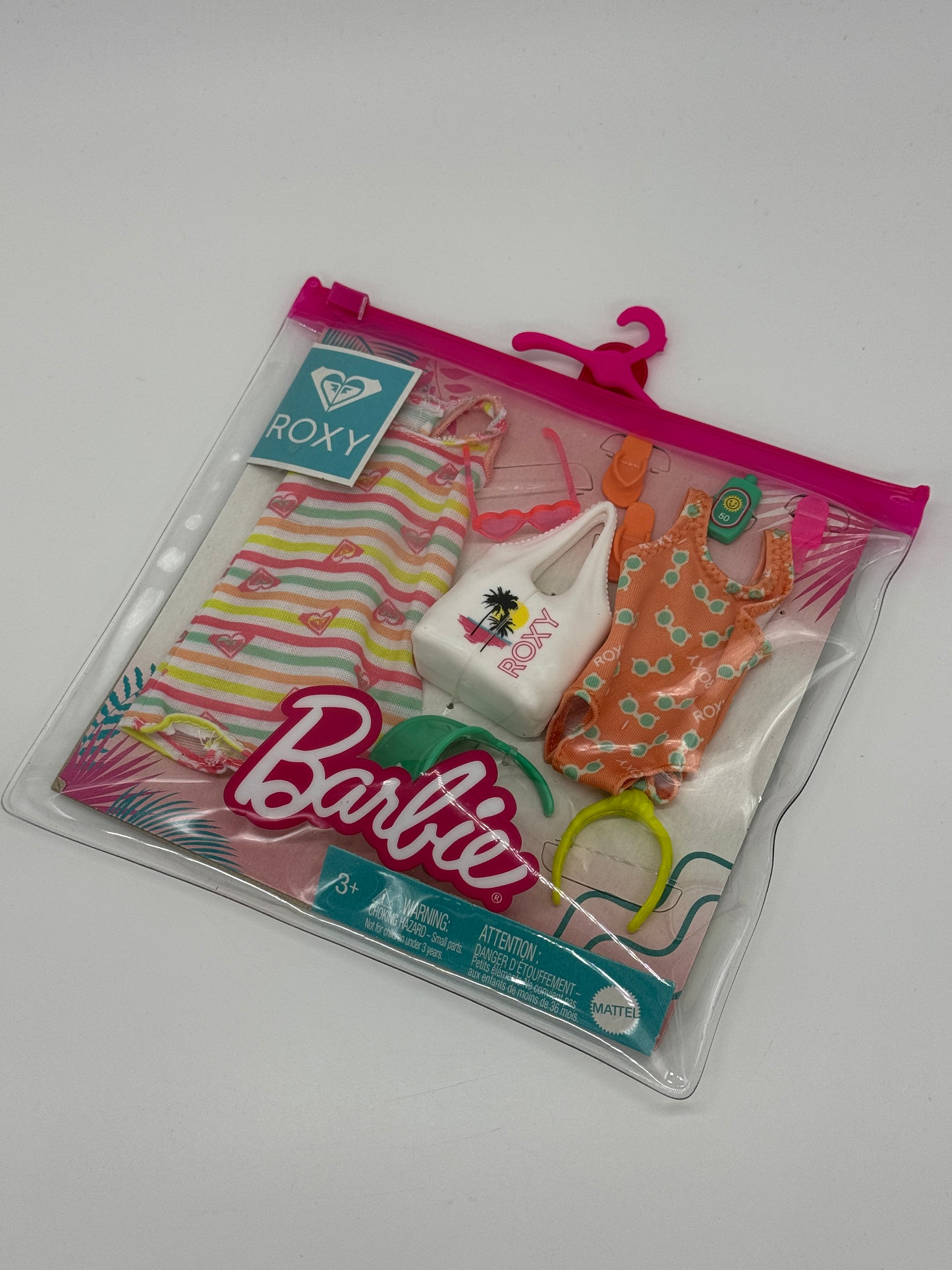 Barbie Fashions Roxy Zubehör "Gestreiftes Kleid und Badeanzug" Big Pack mit Zubehör