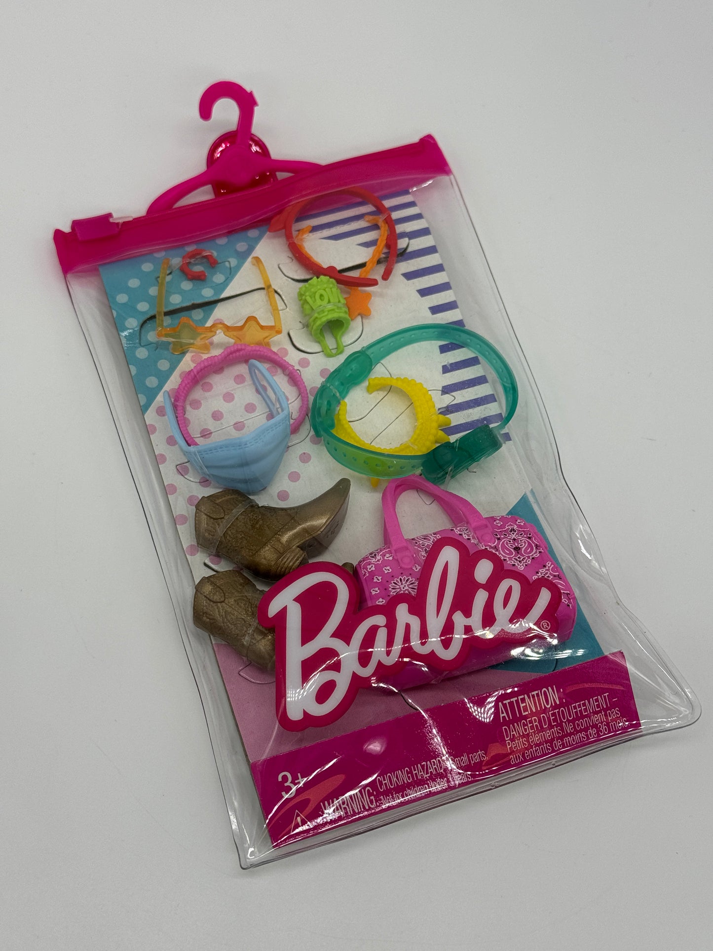 Barbie Fashions Zubehör "Cowboystiefel, Brille, Gürtel, Tasche u.v.m."