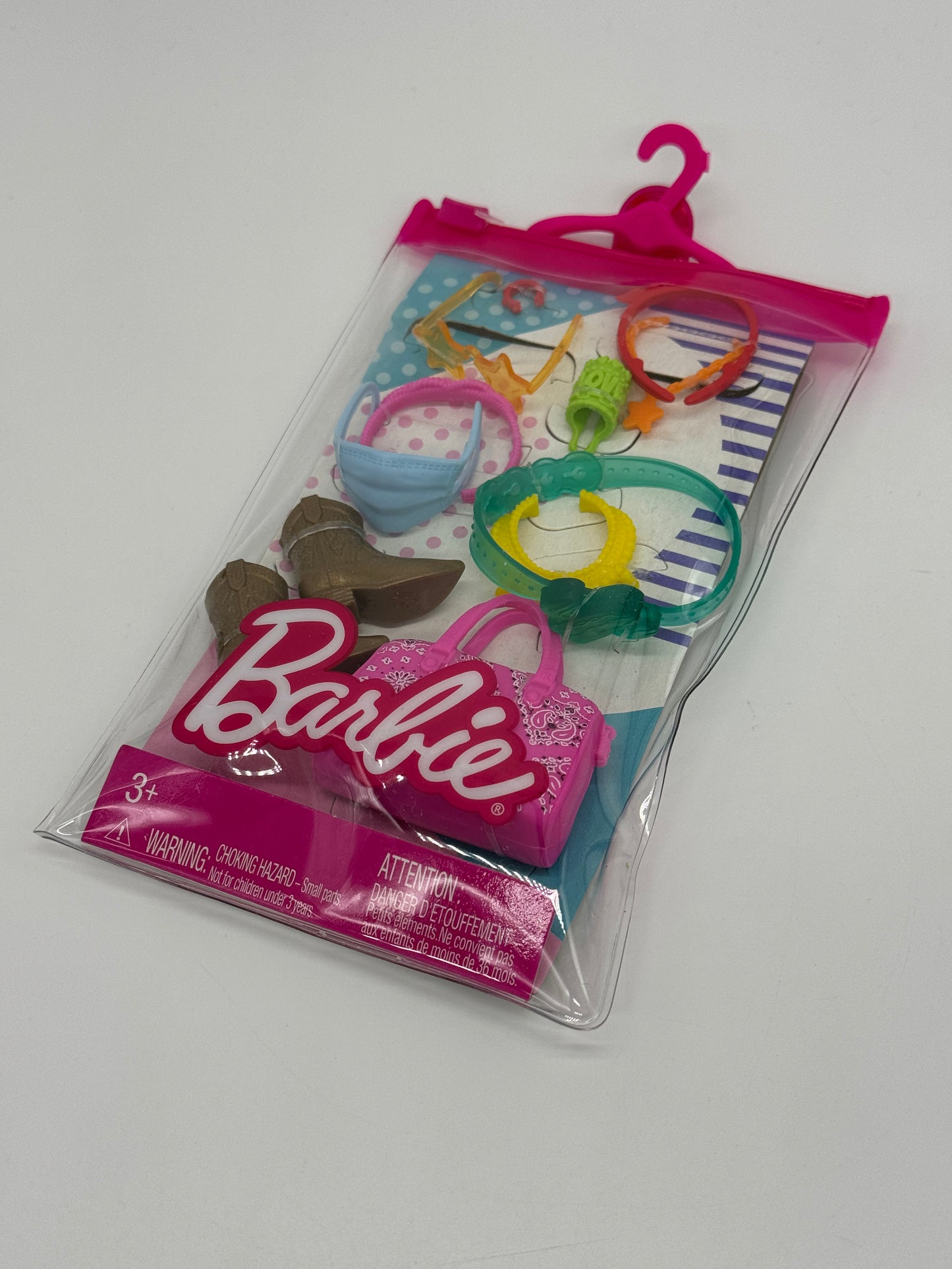 Barbie Fashions Zubehör "Cowboystiefel, Brille, Gürtel, Tasche u.v.m."