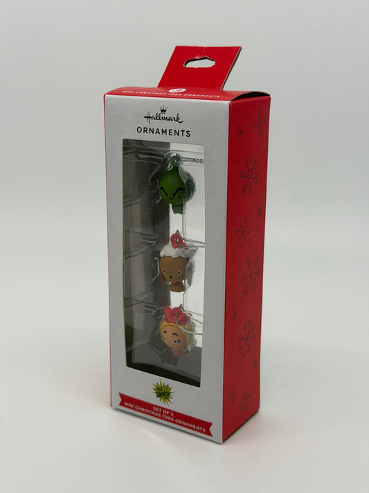 Hallmark Ornaments "The Grinch 3er Set" Mini Weihnachtsbaum Ornamente (2025)