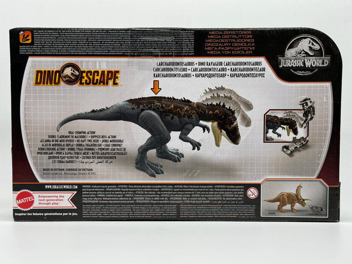 Jurassic World Dino Escape "Carcharodontosaurus" Mega Destroyers HCM04