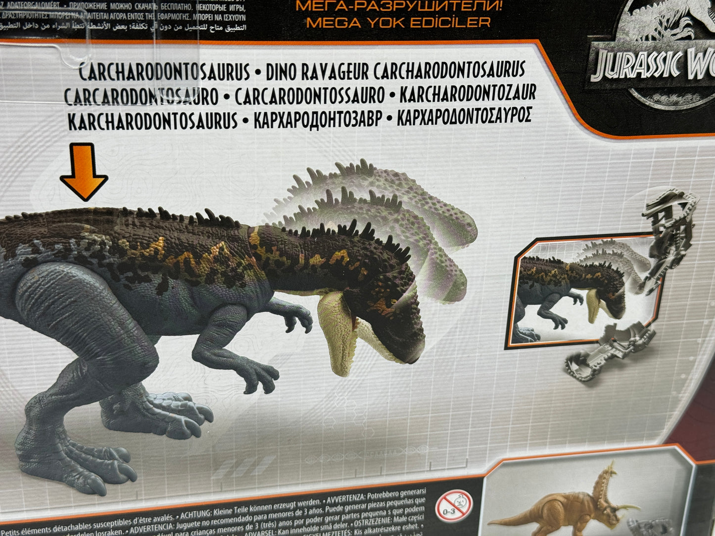 Jurassic World Dino Escape "Carcharodontosaurus" Mega Destroyers HCM04