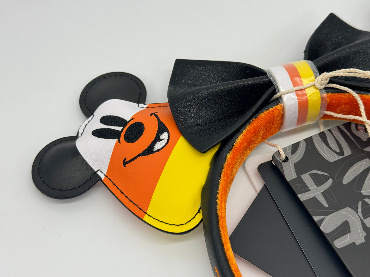 Disney by Loungefly Haarreif "Candy Corn Mickey & Minnie" Ohren, abnehmbare Schleife - End of Toys Store