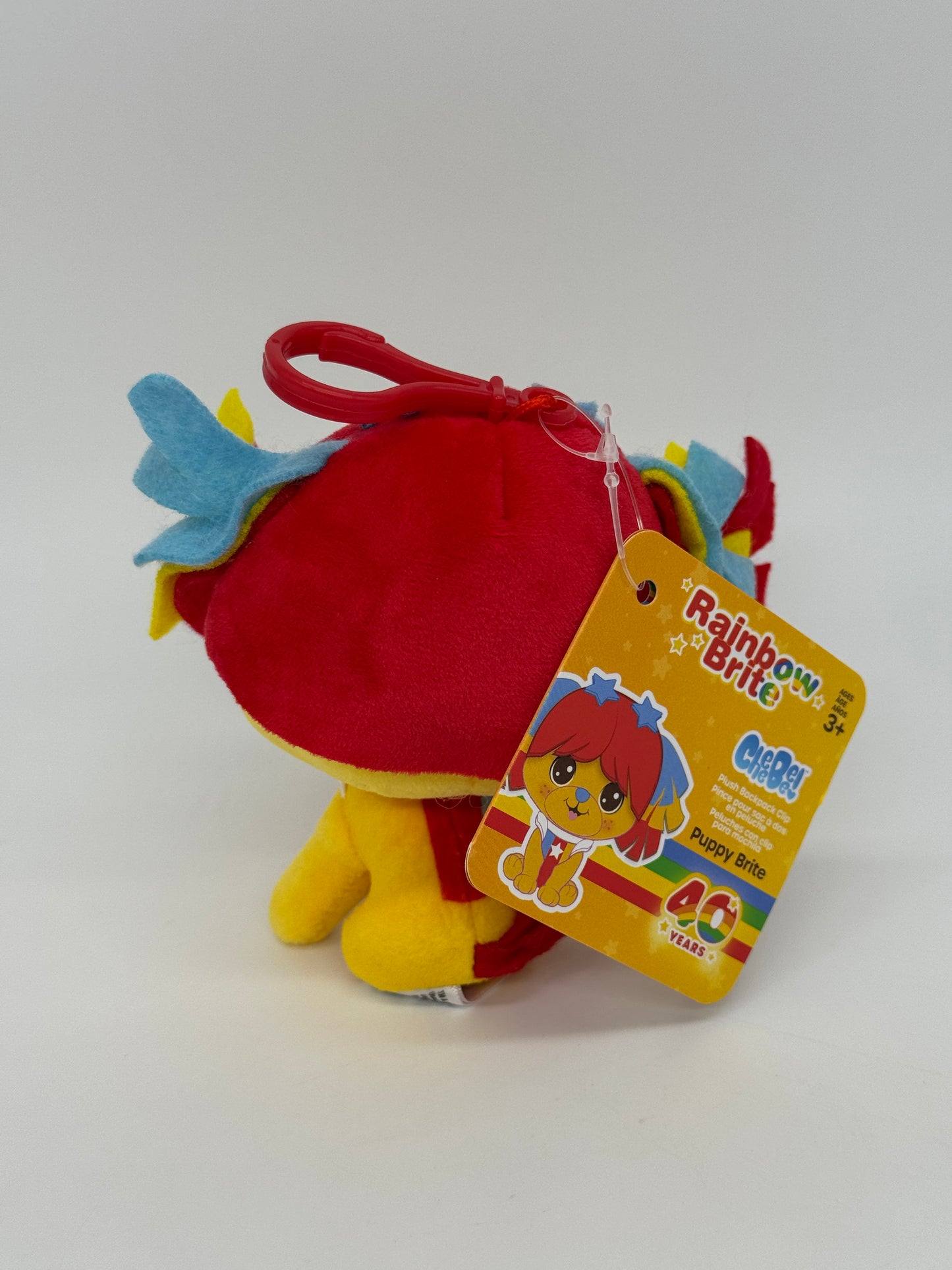 Pendentif/bijou de sac en peluche Regina Rainbow « Puppy Brite » (2025)