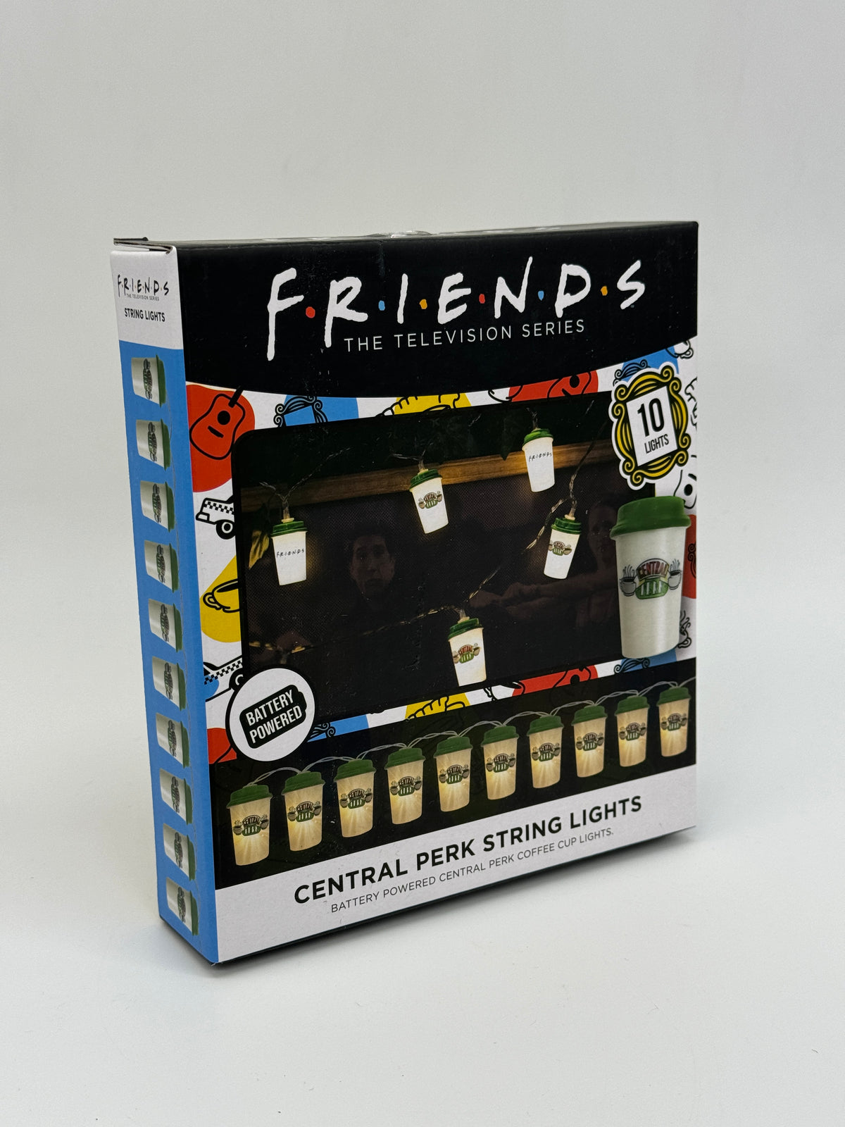 Friends "Lichterkette" Central Perk Coffee To-Go Becher Stil batteriebetrieben (10 Lichter) - End of Toys Store