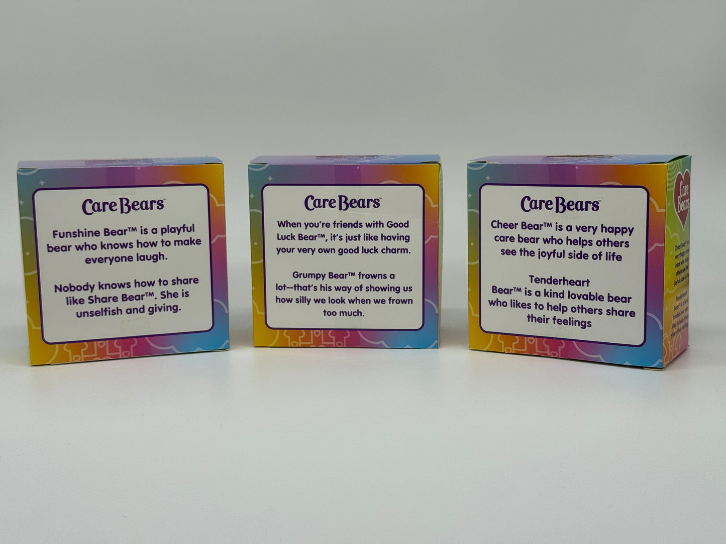 Care Bears "Die Glücksbärchis Sammelfiguren" 2er Pack, geflockt mit Details (2024)