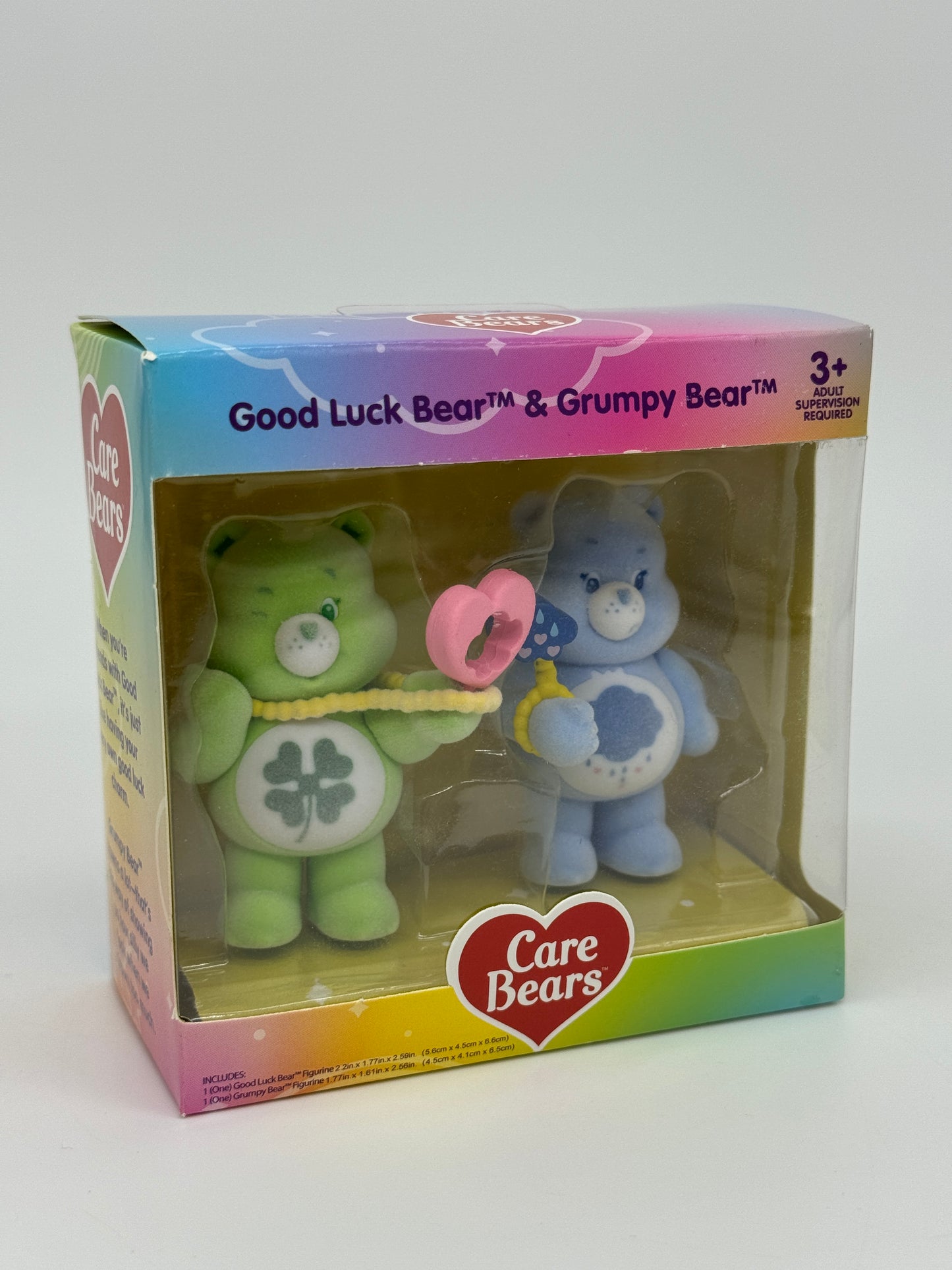 Care Bears "Die Glücksbärchis Sammelfiguren" 2er Pack, geflockt mit Details (2024) - End of Toys Store