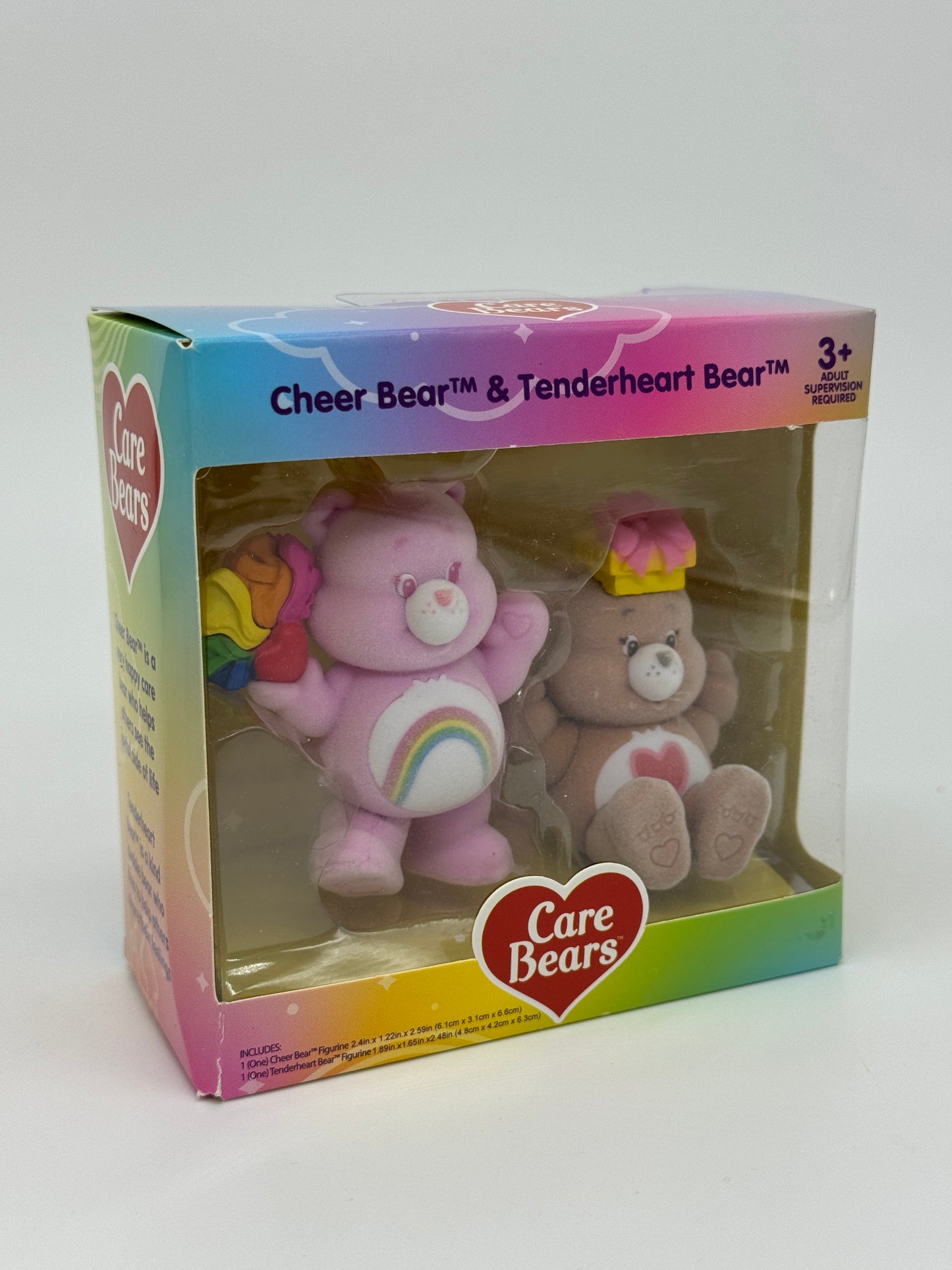 Care Bears "Die Glücksbärchis  Sammelfiguren" 2er Pack, geflockt mit Details (2024)