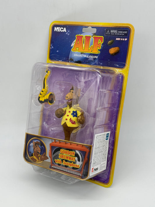 Alf Sammlerfigur "Gordon Shumway mit Saxophon" Melmac Toony Classic Neca (2023)