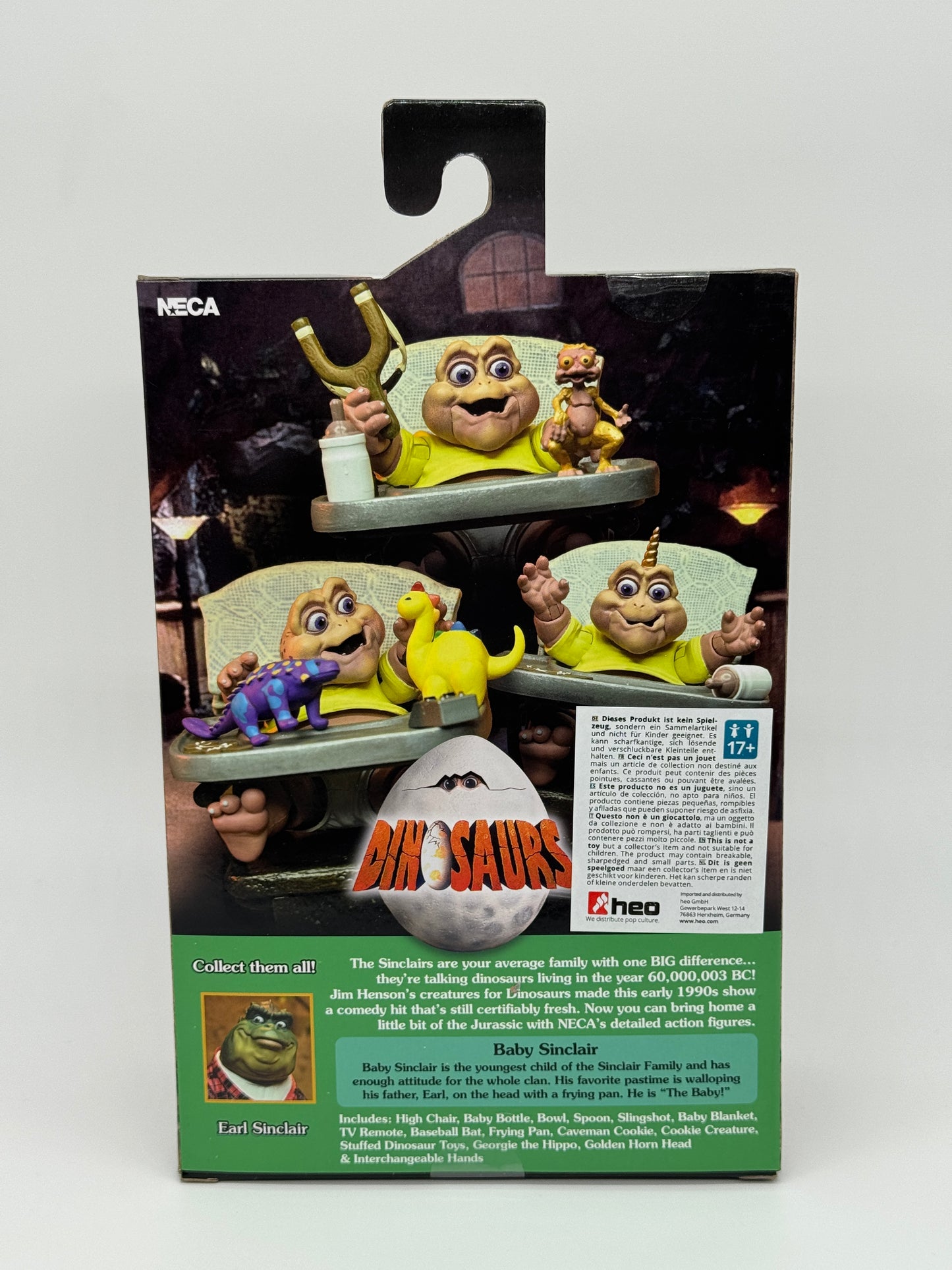 Die Dinos "Baby Sinclair" Dinosaurs Ultimate Sammlerfigur 18 cm Neca (2024)
