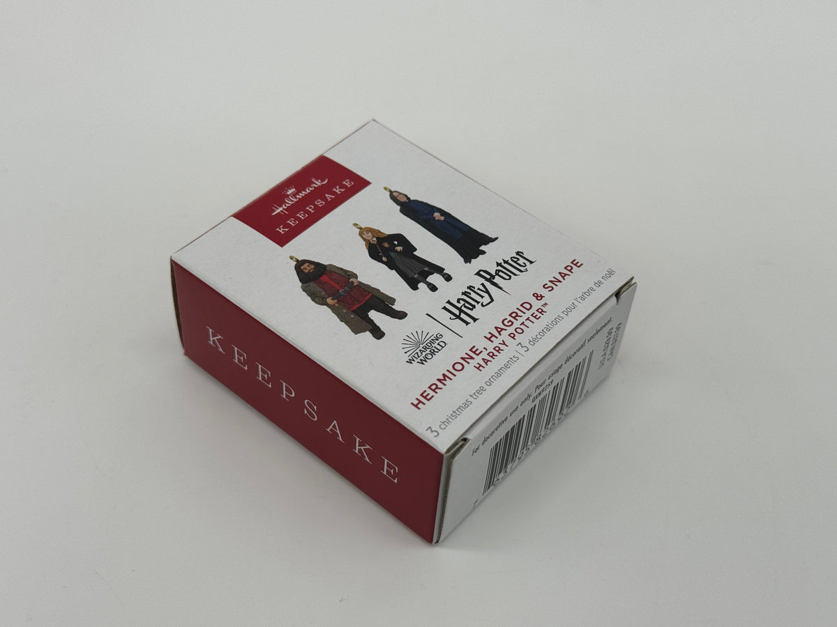 Hallmark Ornaments "Harry Potter Hermione, Hagrid & Snape" Keepsake 2023 Microfigure