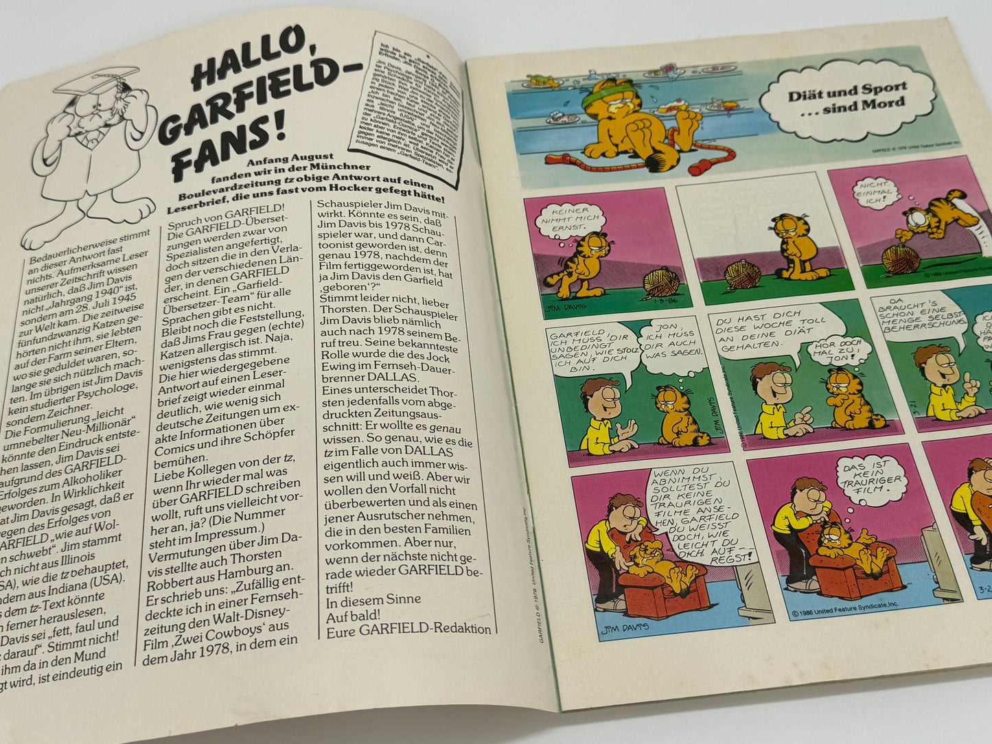 Garfield Comic Band Nr. 11 mit Orson's Farm Vintage Bavaria Comic Verlag (1987)