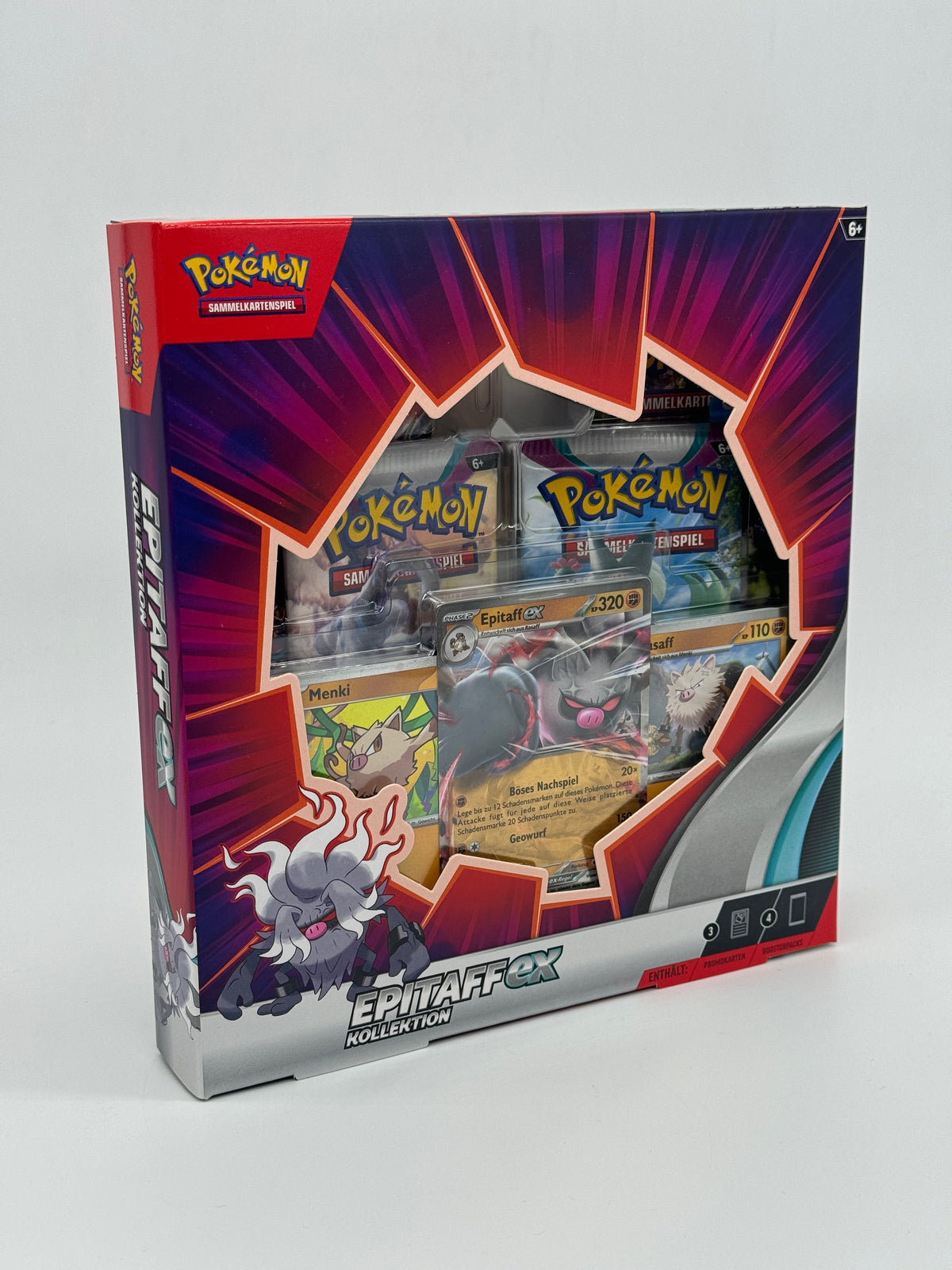 Pokémon "Epitaff-Ex Kollektion" Pack, 4 Boosterpacks, Holokarten uvm. (2023) - End of Toys Store