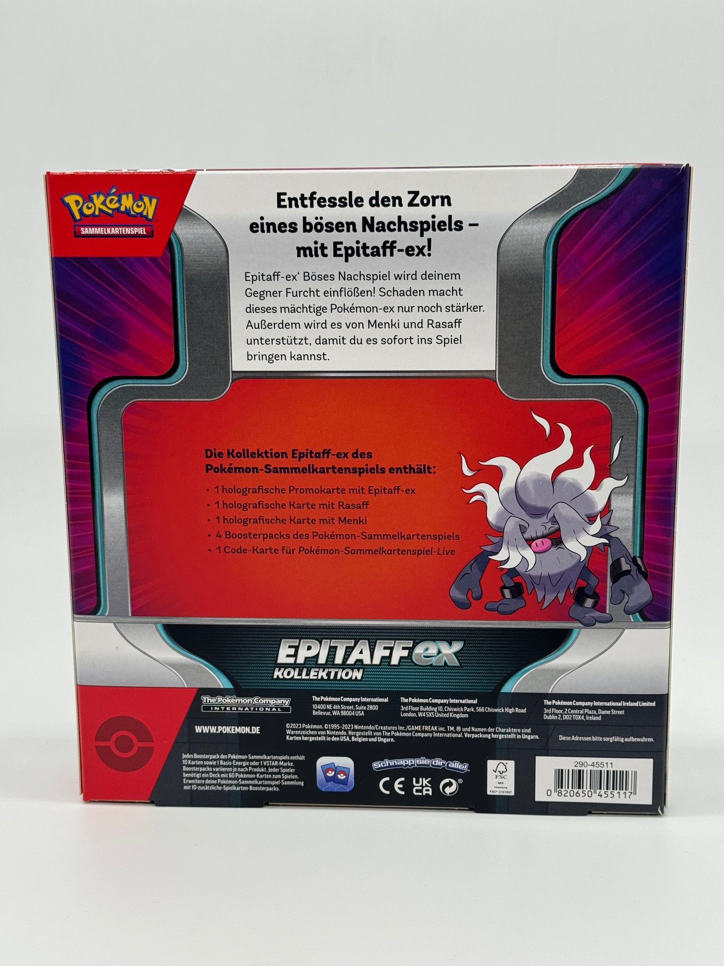 Pokémon "Epitaff-Ex Kollektion" Pack, 4 Boosterpacks, Holokarten uvm. (2023) - End of Toys Store