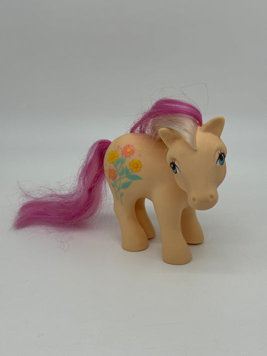 My Little Pony "G1 German Sweet Clover Picnic" Peach Vintage Hasbro Patent Pending entfernt (1983)