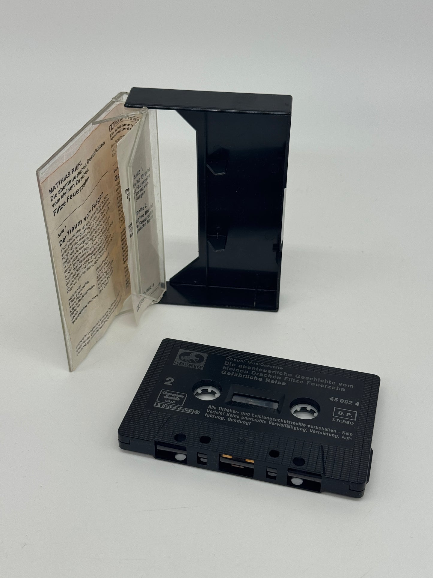Der kleine Drache Flitze Feuerzahn "Der Traum vom Fliegen & Gefährliche Reise" Hörspielkassette doppelte Spielzeit