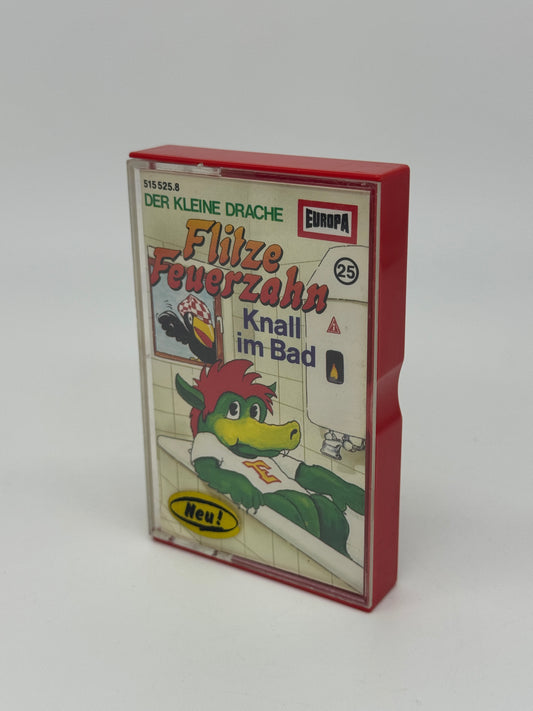 Der kleine Drache Flitze Feuerzahn "Knall im Bad" Hörspielkassette Folge #25