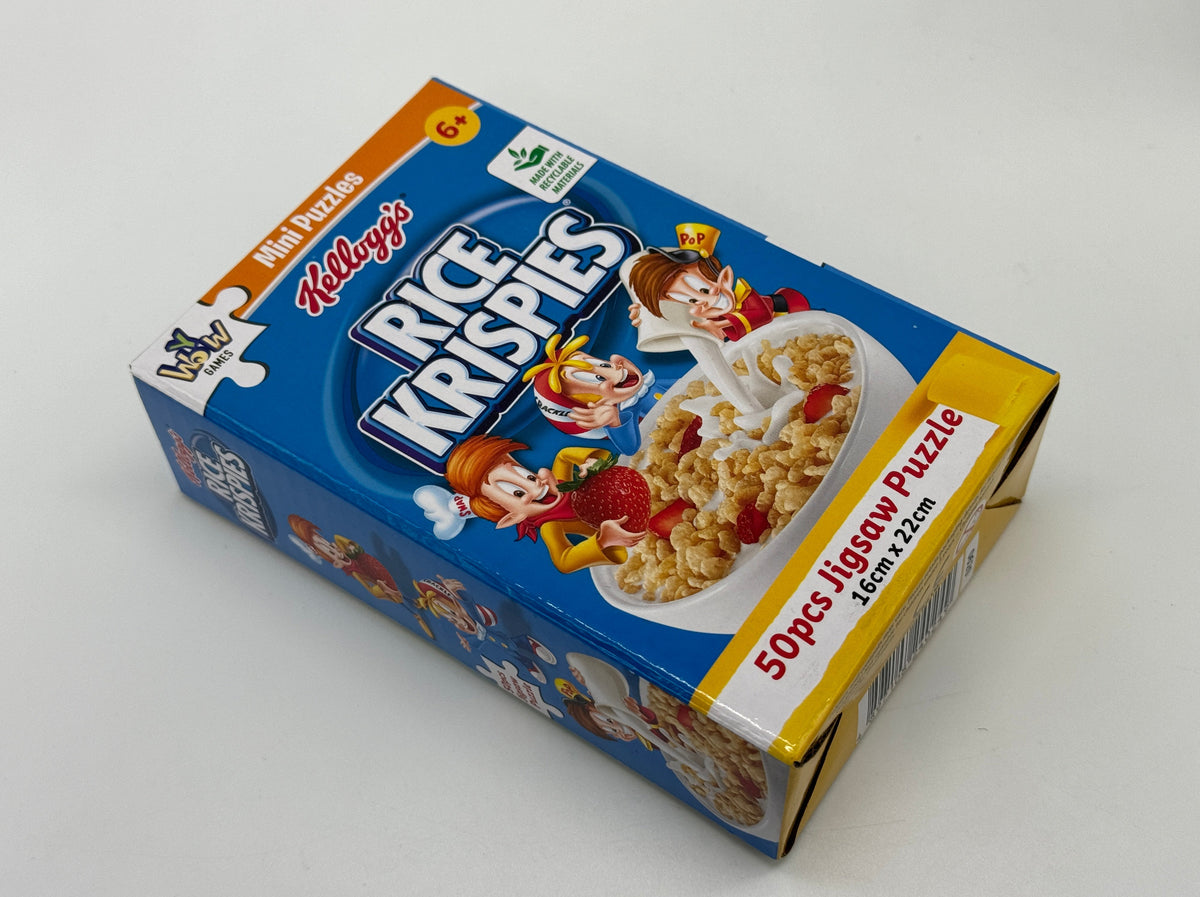 3x Kelloggs Mini Puzzles in stylisher Corn Flakes Box 50 Teile 16 x 22 cm - End of Toys Store