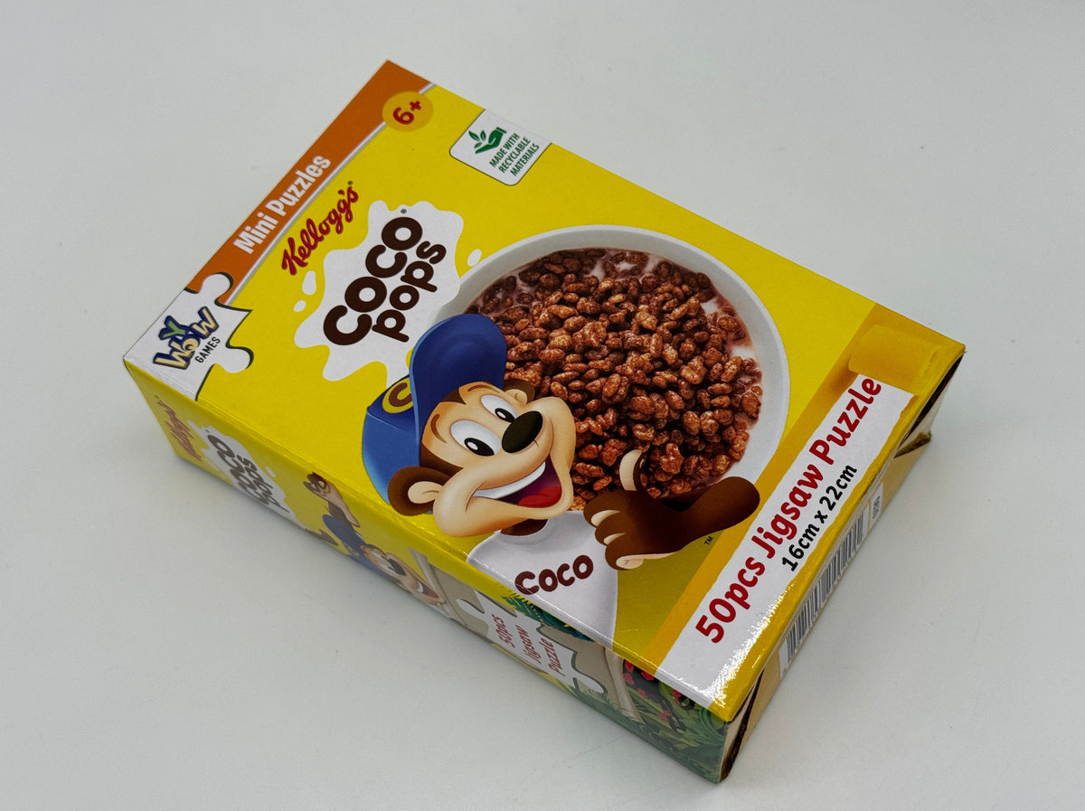 3x Kelloggs Mini Puzzles in stylisher Corn Flakes Box 50 Teile 16 x 22 cm - End of Toys Store