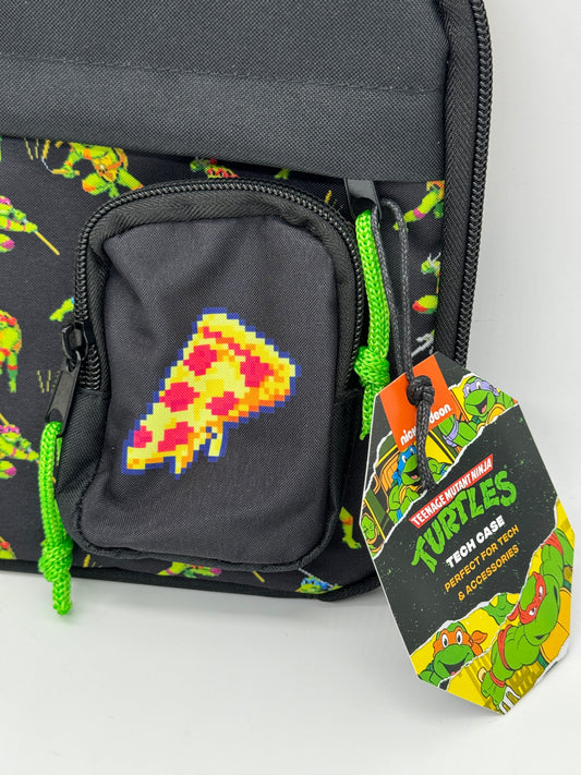 Sacoche en nylon « Pixel Pizza Turtles » des Tortues Ninja pour câbles et bien plus encore