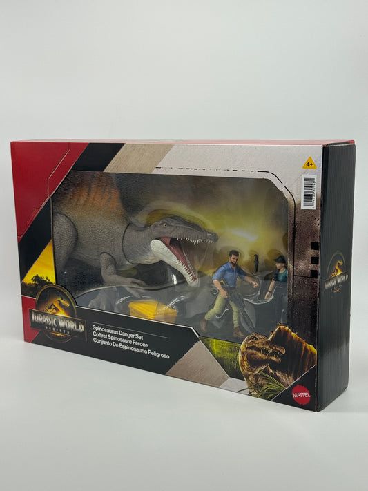 Jurassic World Rebirth "Spinosaurus Danger Set" Gefahrenset mit Zubehör (2025)