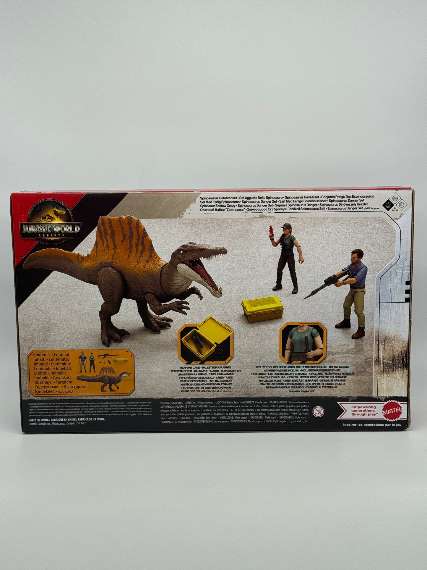 Jurassic World Rebirth "Spinosaurus Danger Set" Gefahrenset mit Zubehör (2025)