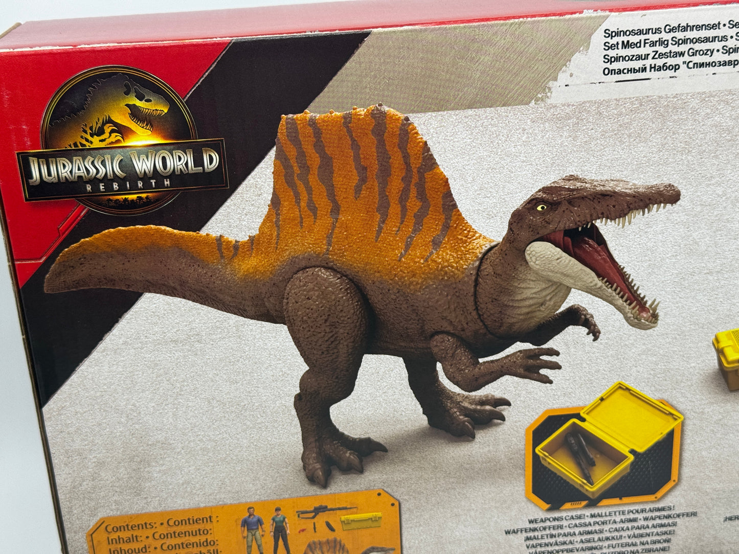 Jurassic World Rebirth "Spinosaurus Danger Set" Gefahrenset mit Zubehör (2025)