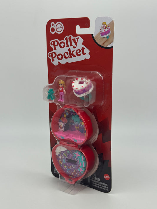 Polly Pocket 80 Jahre Mattel "Ringetui Herz und Ring Geburtstagstorte" (2025)