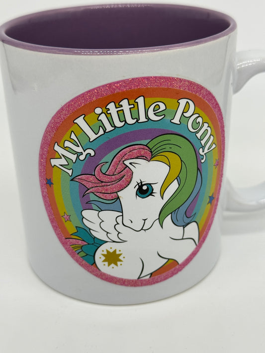 My Little Pony "Tasse / Becher / Mug / Kaffeebecher" Mein kleines Pony Retro Glitzer Look (2024)