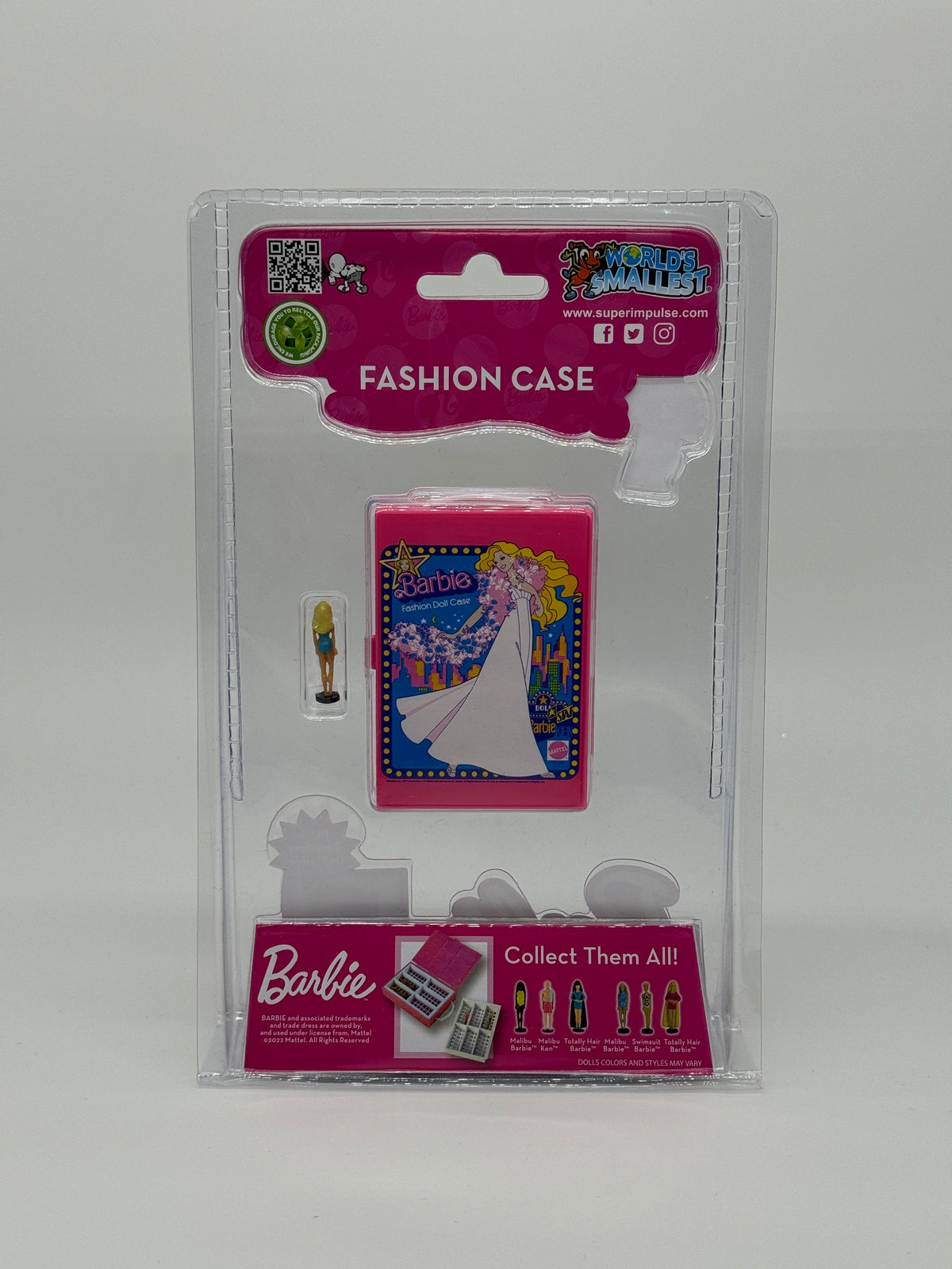 World's Smallest "Malibu Barbie" Fashion Doll Case" mit zwei Puppen US Import (2023)