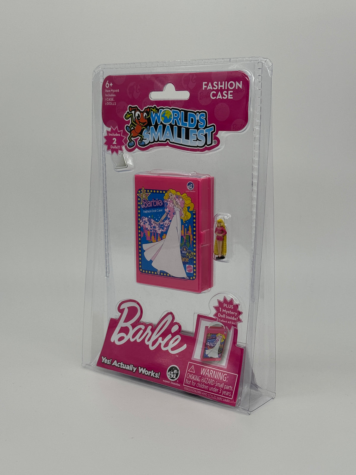 World's Smallest "Totally Hair Barbie" Fashion Doll Case with two dolls US Import (2023)