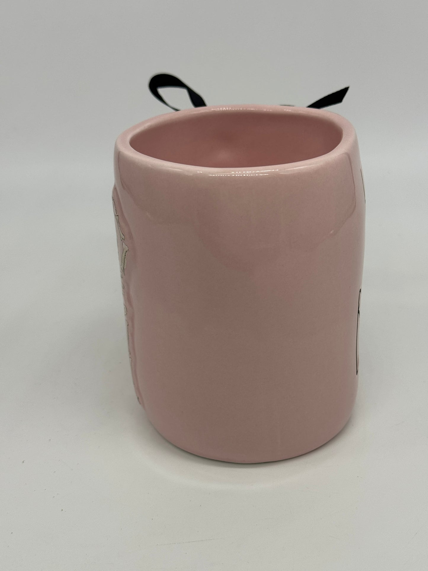 Rae Dunn Tasse "Hey Boo" Skelett mit Herz Halloween Kaffeebecher Artisan Collection by Magenta