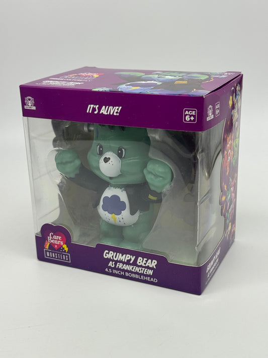 Care Bears x Universal Monsters "Grumpy Bear als Frankenstein" Die Glücksbärchis 4,5 Zoll Wackelkopf Figur (2025)