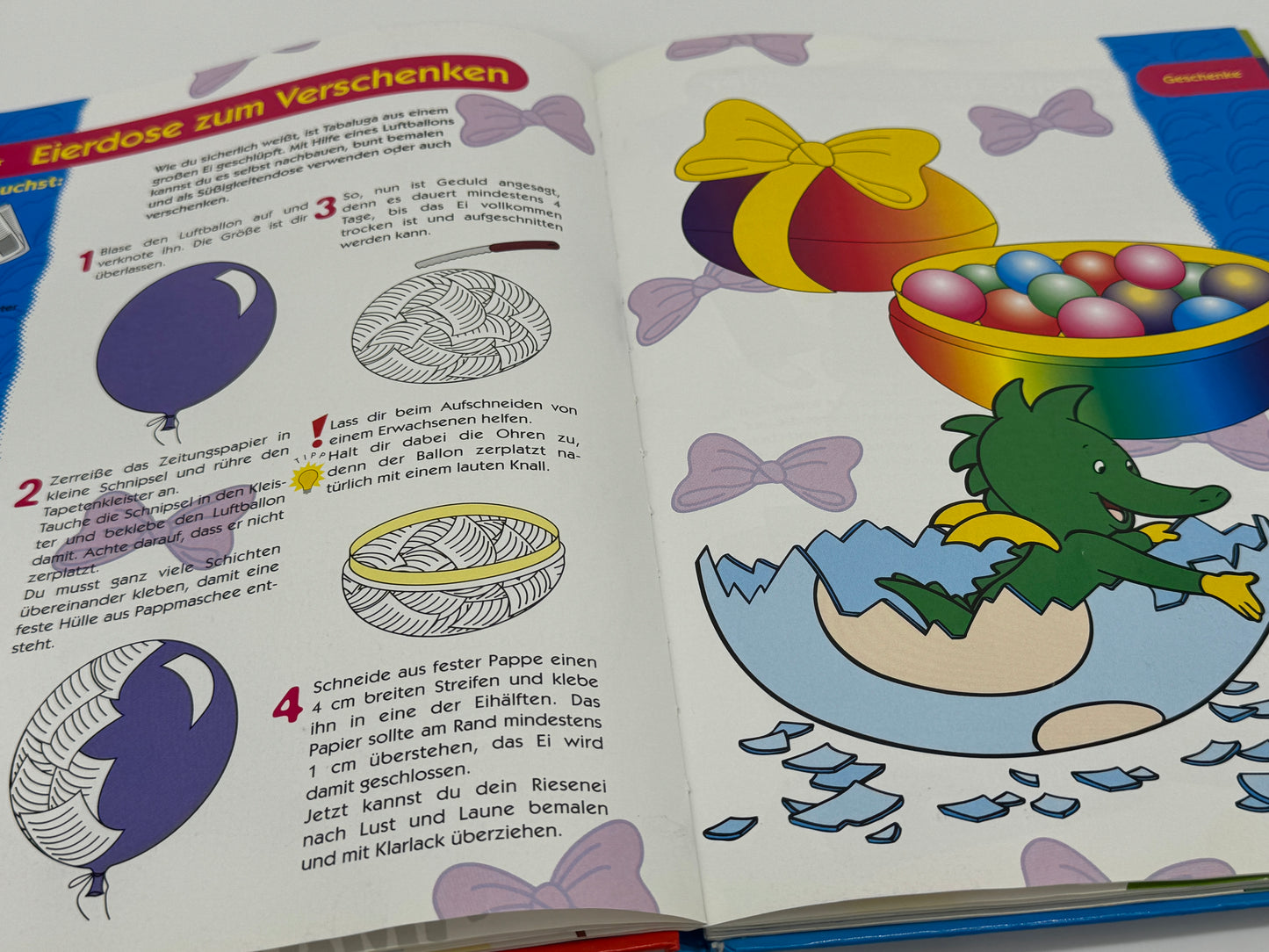 Tabaluga "Bastelbuch" Tolle Ideen für Kinderfeste, Spiele und Geschenke (1998) - End of Toys Store