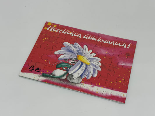 Diddl Postkarten Puzzle "Herzlichen Glückwunsch" Puzzlekarte DIN A6 versiegelt (Depesche)