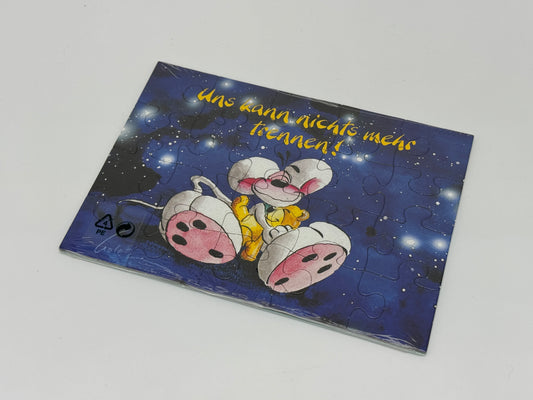 Diddl Postkarten Puzzle "Uns kann nichts mehr trennen" Puzzlekarte DIN A6 versiegelt (Depesche)