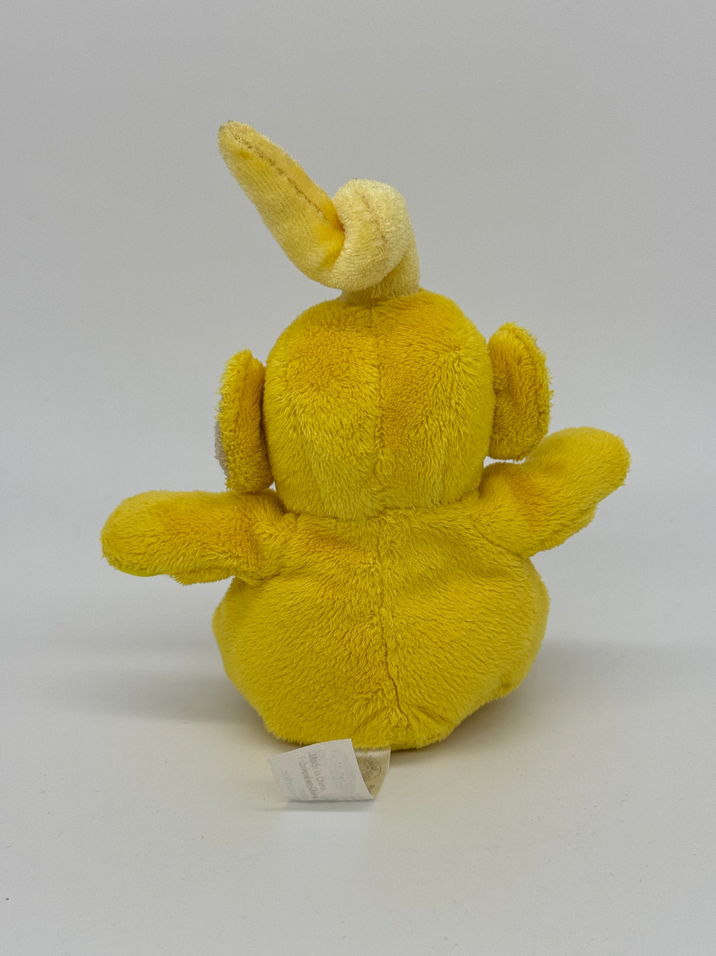 Plüschfigur Beanie Rassel "Laa-Laa" Teletubbies / Teletubby Vintage (90er Jahre) - End of Toys Store