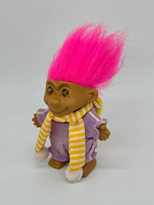 Die Trolls "Troll Schal Jogginganzug Mütze" Zaubertroll, Glückstroll Vintage