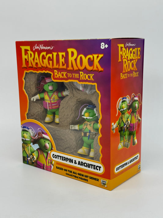 Les Fraggles « Cotterpin & Architect » Doozer Fraggle Rock de Jim Henson Retour au Rock