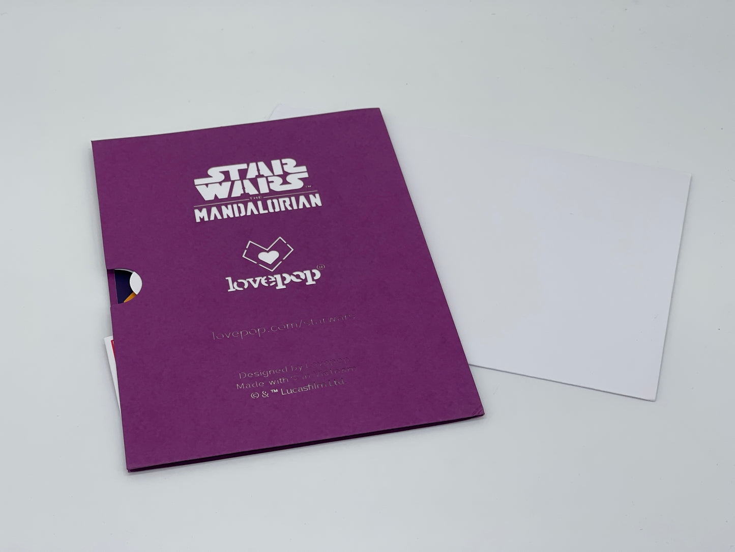 Grußkarte "No Tricks All Treats" Star Wars Mandalorian Pop-Up Karte Lovepop
