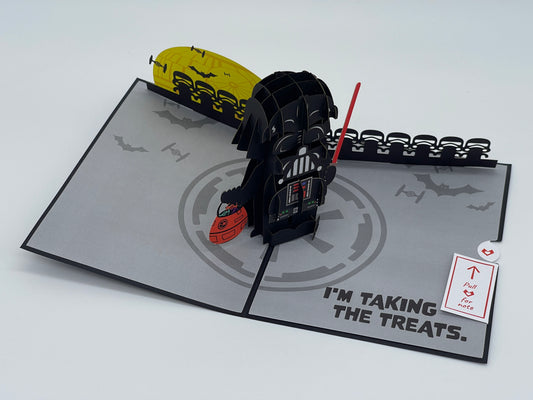 Grußkarte "Darth Vader Halloween" Star Wars Pop-Up Karte Lovepop
