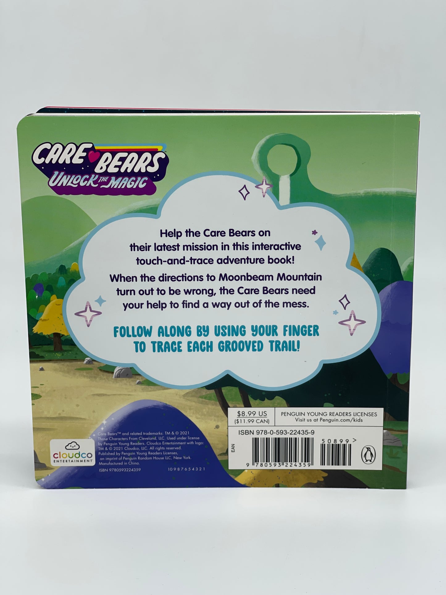 Care Bears Glücksbärchis "Road Trip" Bilderbuch A Touch and Trace Adventure US