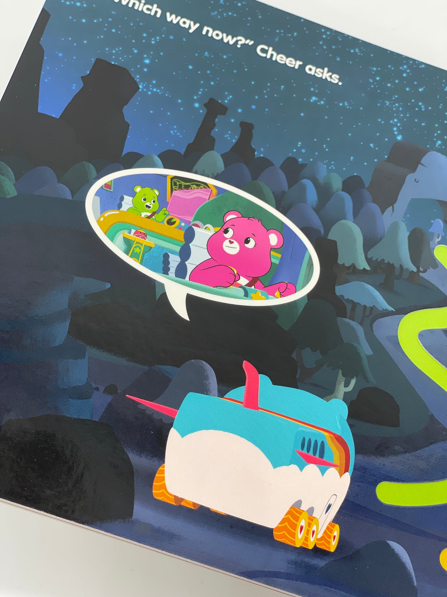 Care Bears Glücksbärchis "Road Trip" Bilderbuch A Touch and Trace Adventure US