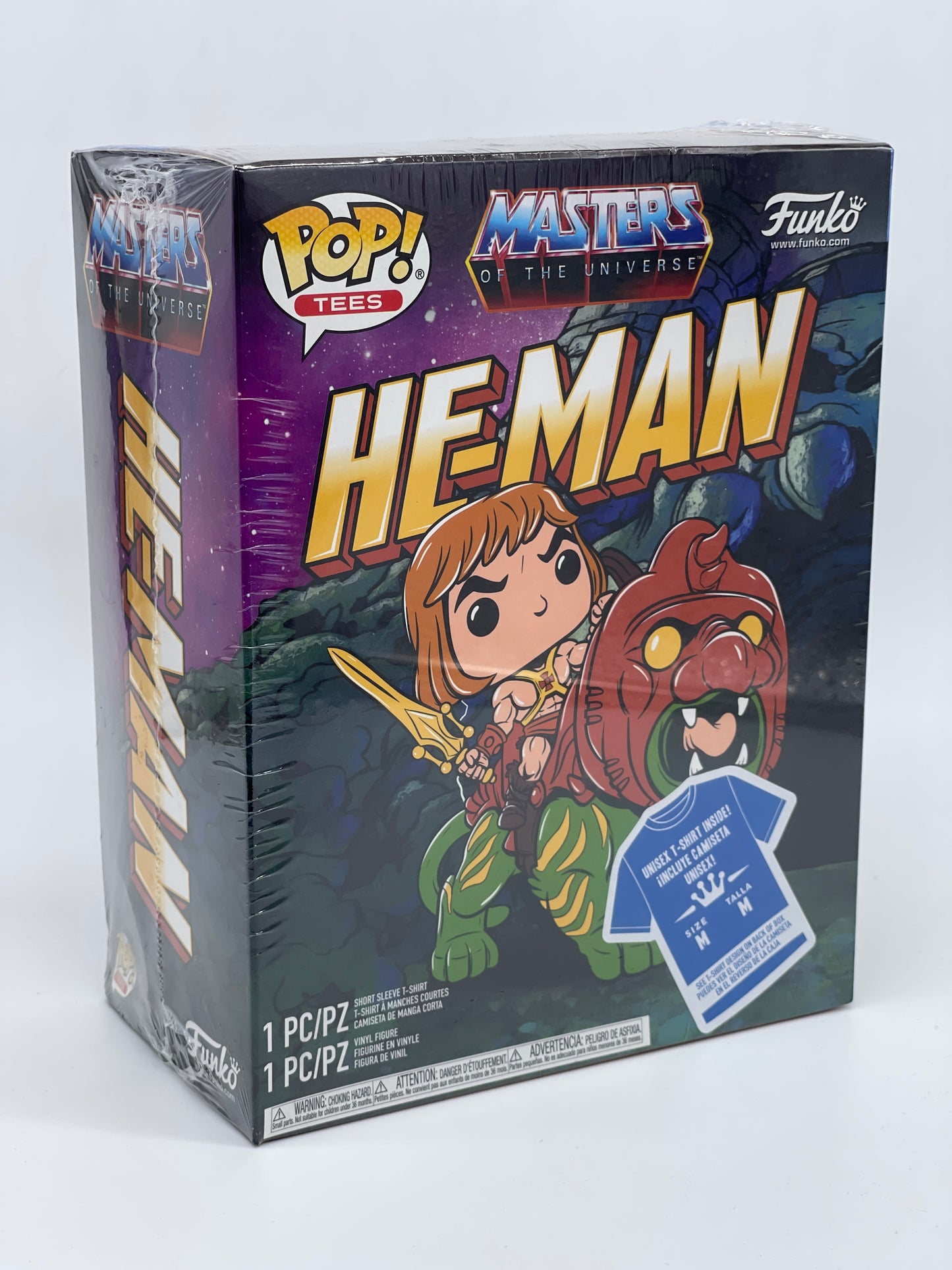 Funko Pop Tees Masters of the Universe He-Man Glows in the Dark + T-Shirt (M)