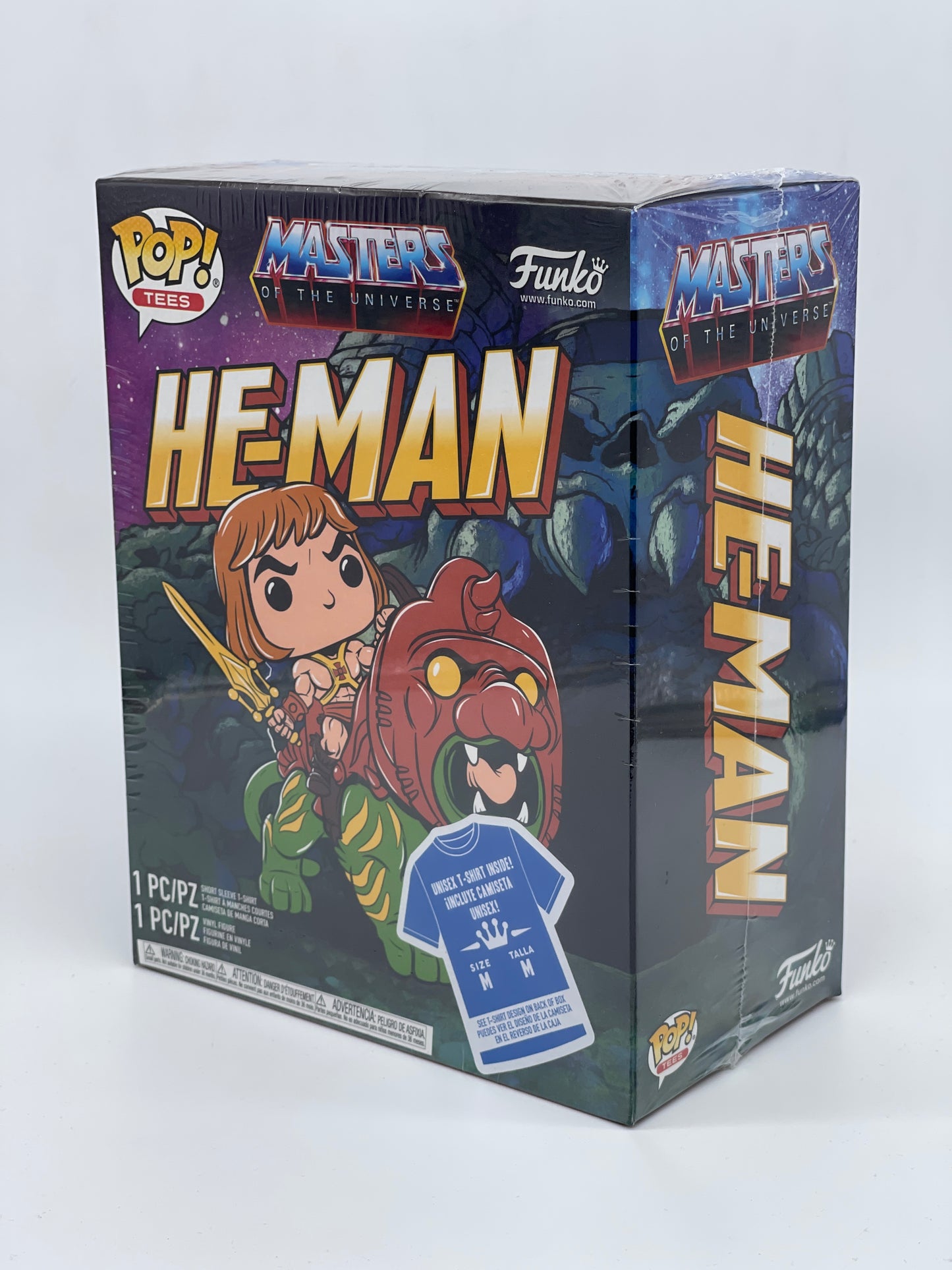Funko Pop Tees Masters of the Universe He-Man Glows in the Dark + T-Shirt (M)