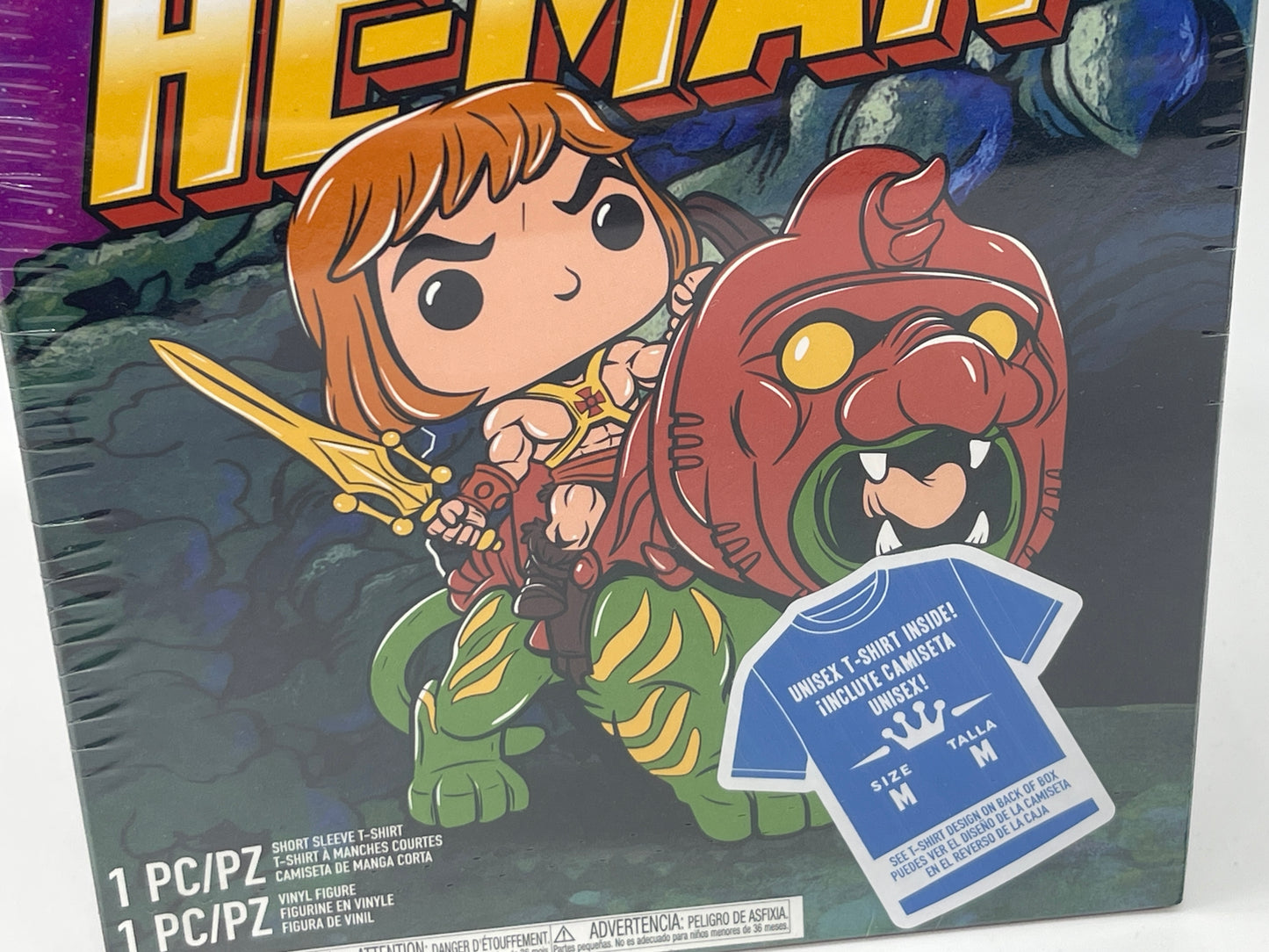 Funko Pop Tees Masters of the Universe He-Man Glows in the Dark + T-Shirt (M)