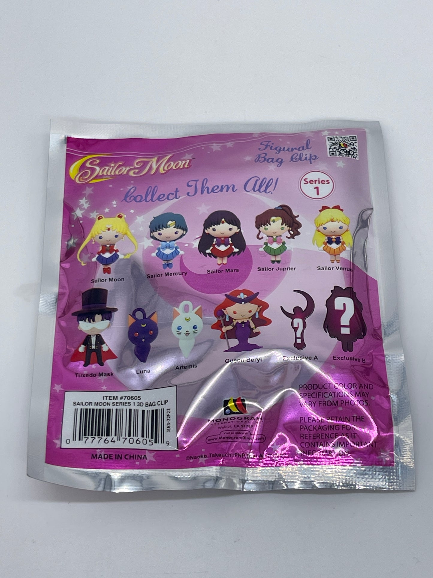 Sailor Moon "Taschenanhänger" 3D Figural Bag Clip Schlüsselanhänger (Monogram)